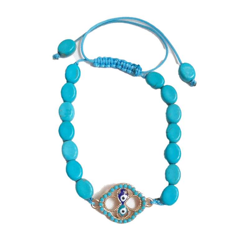 دستبند دخترانه مدل فیروزه ای GM113