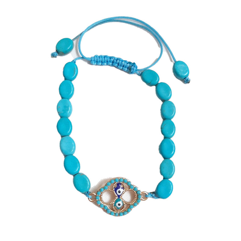 دستبند دخترانه مدل فیروزه ای GM113