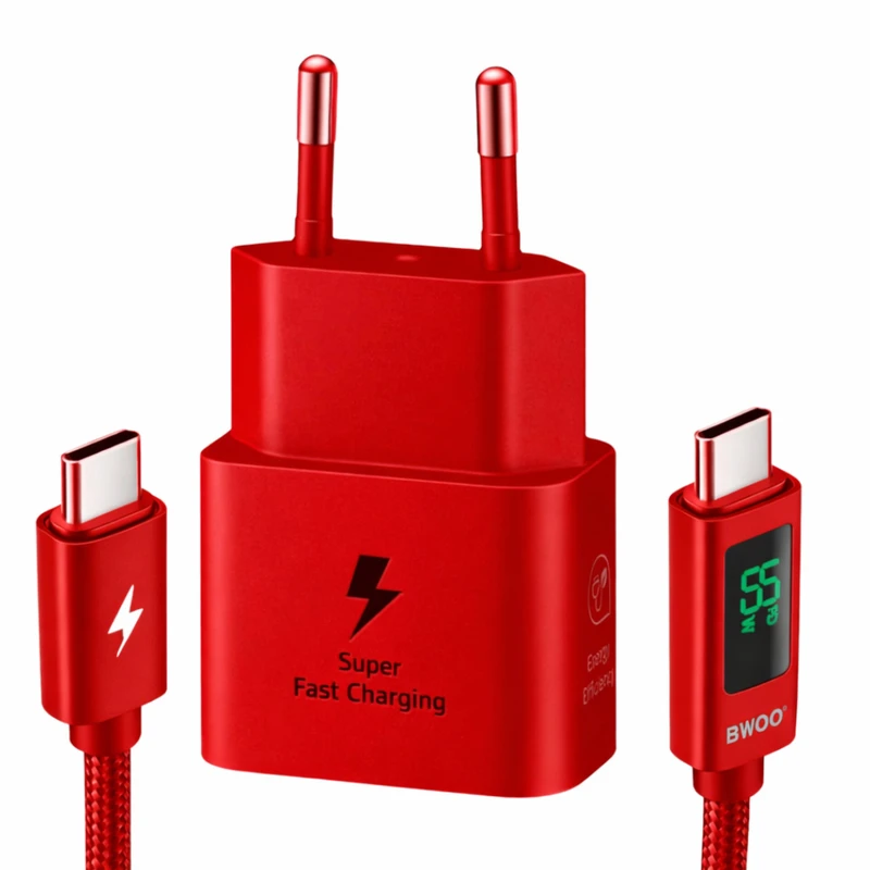 شارژر دیواری 25 وات بوو مدل ET-T2510 به همراه کابل USB-C