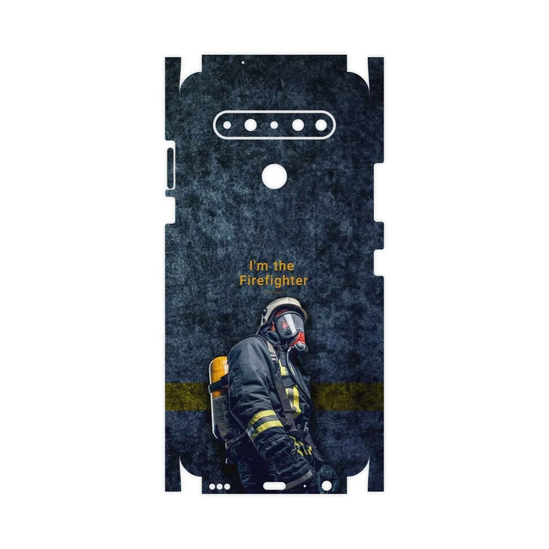 برچسب پوششی ماهوت مدل Firefighter-FullSkin مناسب برای گوشی موبایل ال جی K61