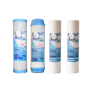 فیلتر دستگاه تصفیه آب آکوا پیورست مدل الیافی و کربن گیاهی AP 300 مجموعه 4 عددی
