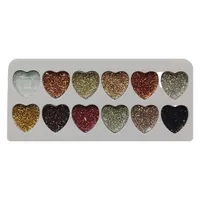 پالت سایه چشم پینک کی مدل گلیتر طرح قلب