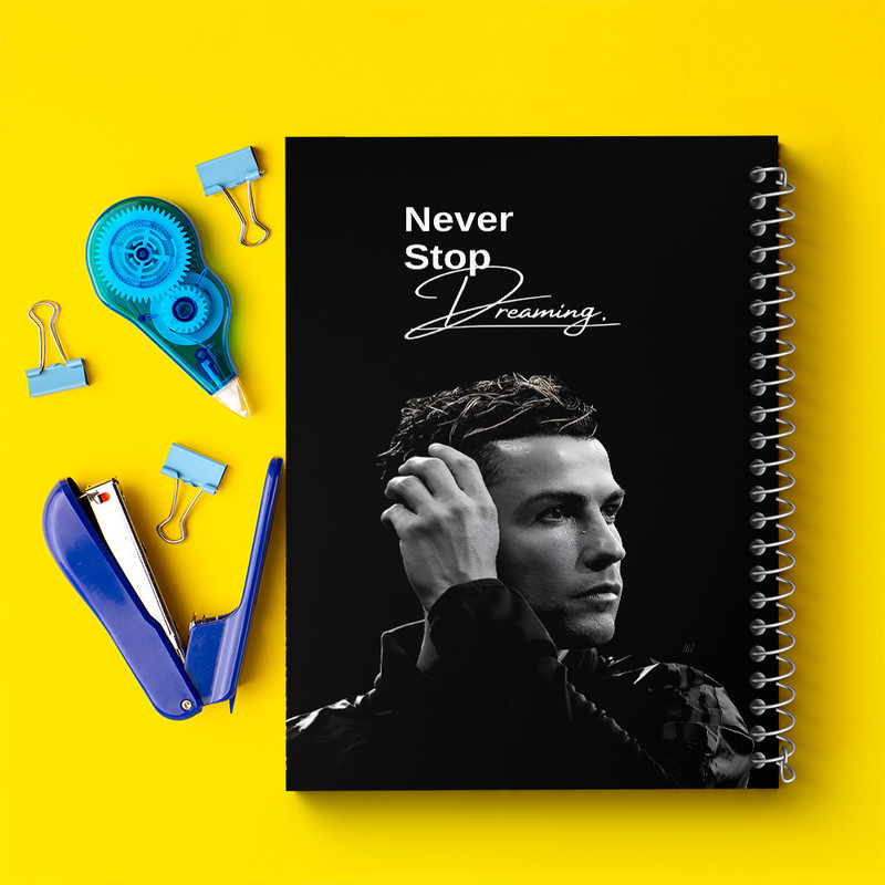 دفتر مشق 100 برگ خندالو طرح کریستیانو رونالدو کد F6889