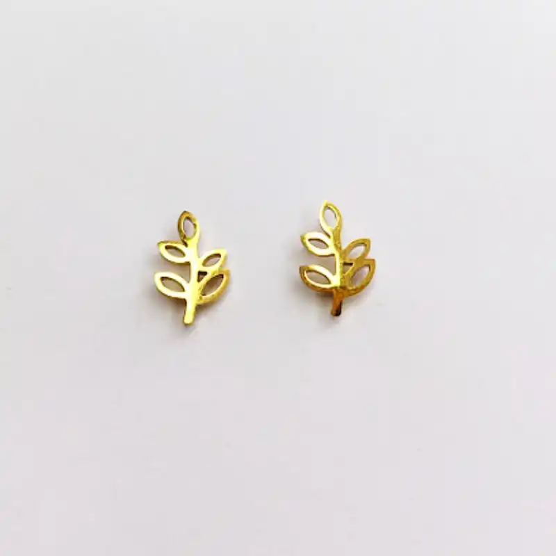 گوشواره زنانه مدل میخی برگ