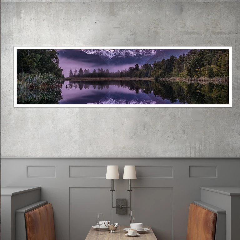 تابلو بکلیت طرح منظره رودخانه مدل کشیده W-7637