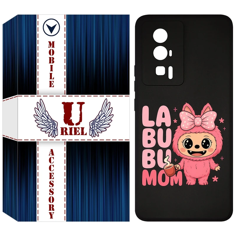 کاور یوریل قاب مدل KSH کد 136 طرح عروسک لبوبو مناسب برای گوشی موبایل شیائومی Poco F5 Pro / Redmi K60 / K60 Pro