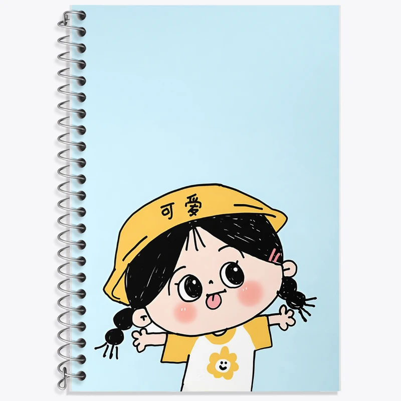 دفتر لغت 50 برگ خندالو طرح دخترانه کیوت کد F5820