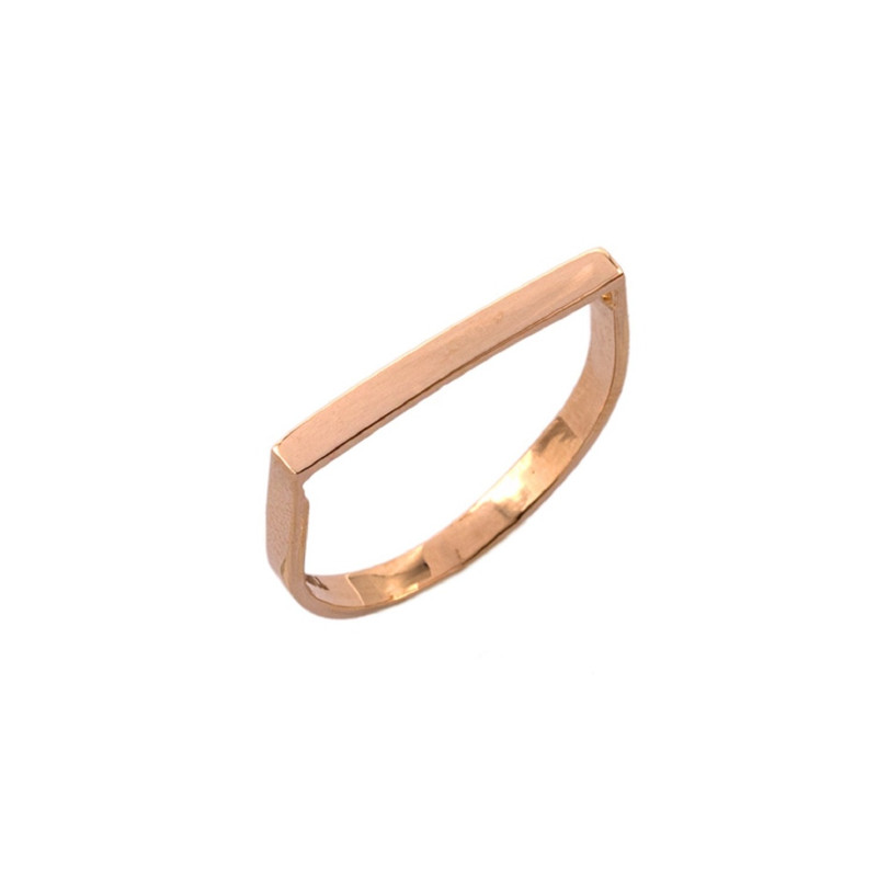 انگشتر طلا 18 عیار زنانه الی گالری مدل لاین