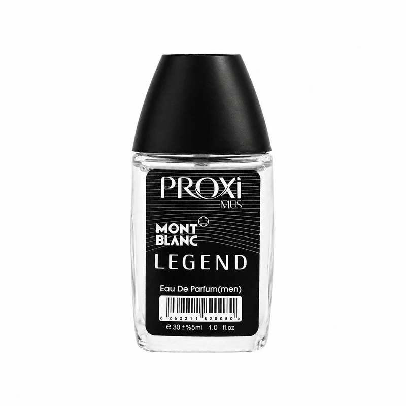 عطر جیبی مردانه پروکسی مدل Mont Blanc Legend با رایحه تلخ و چوبی حجم 30 میلی‌لیتر