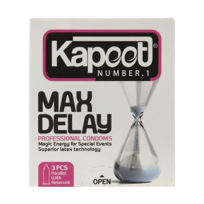 کاندوم کاپوت مدل Max Delay بسته 3 عددی کاندوم کاپوت مدل Max Delay بسته 3 عددی