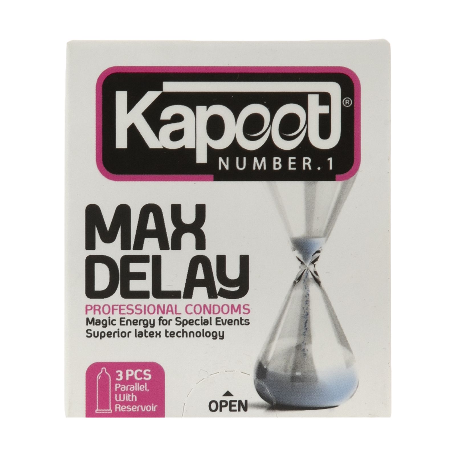 کاندوم کاپوت مدل Max Delay بسته 3 عددی  -  - 1