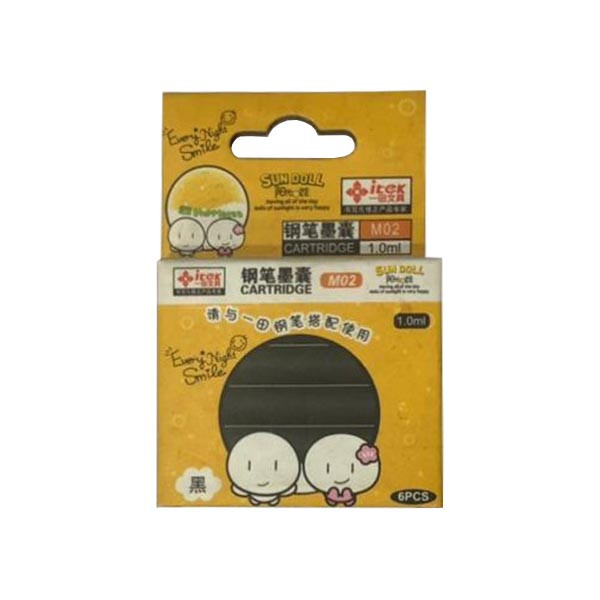 جوهر خودنویس مدل ساندول کد m02 بسته 6 عددی