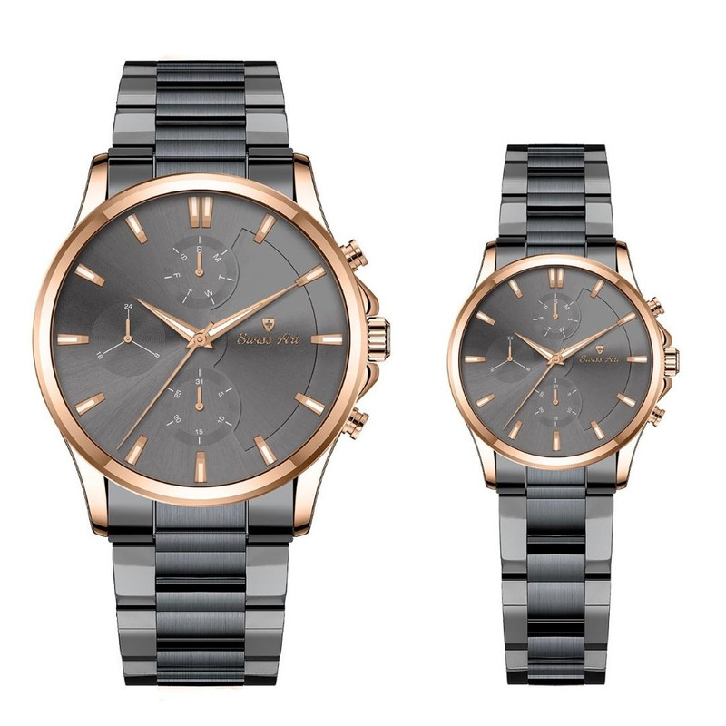 ست ساعت مچی عقربه‌ای زنانه و مردانه سوئیس آرت مدل 920150.151-09