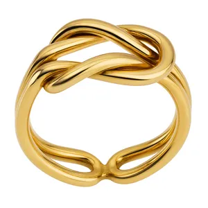 تخفیف انگشتر طلا 18 عیار زنانه مدوپد مدل بینهایت سایز 56