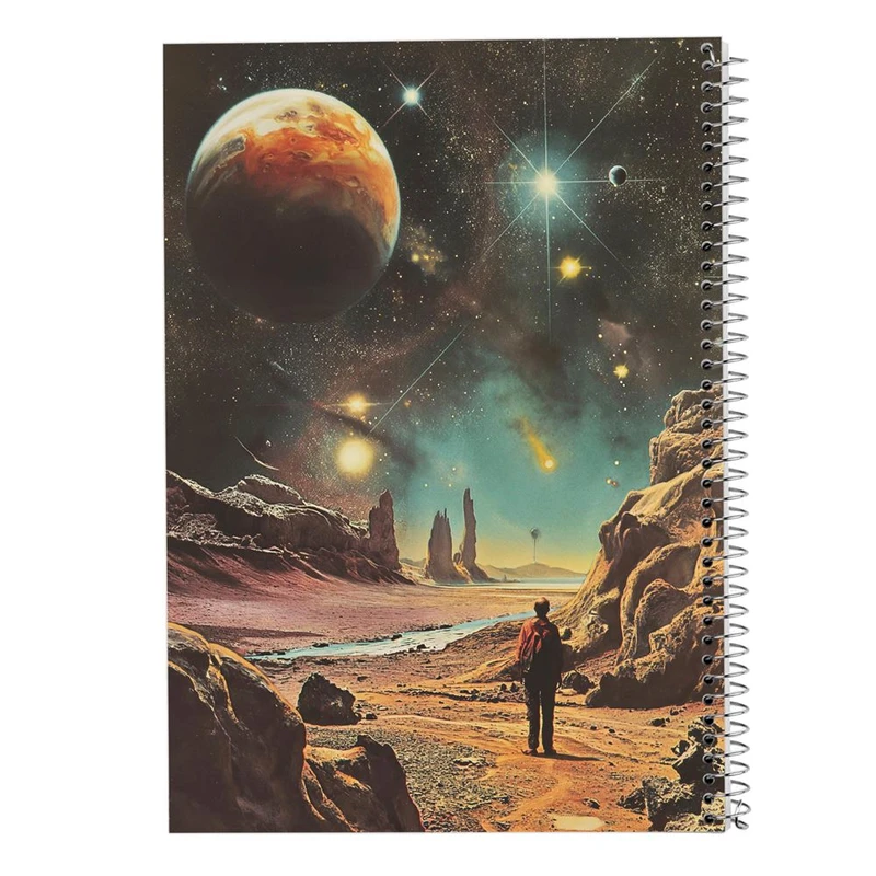 دفتر ژورنال نویسی 50 برگ مدوپد مدل نقطه ای طرح فضا کد DF15089