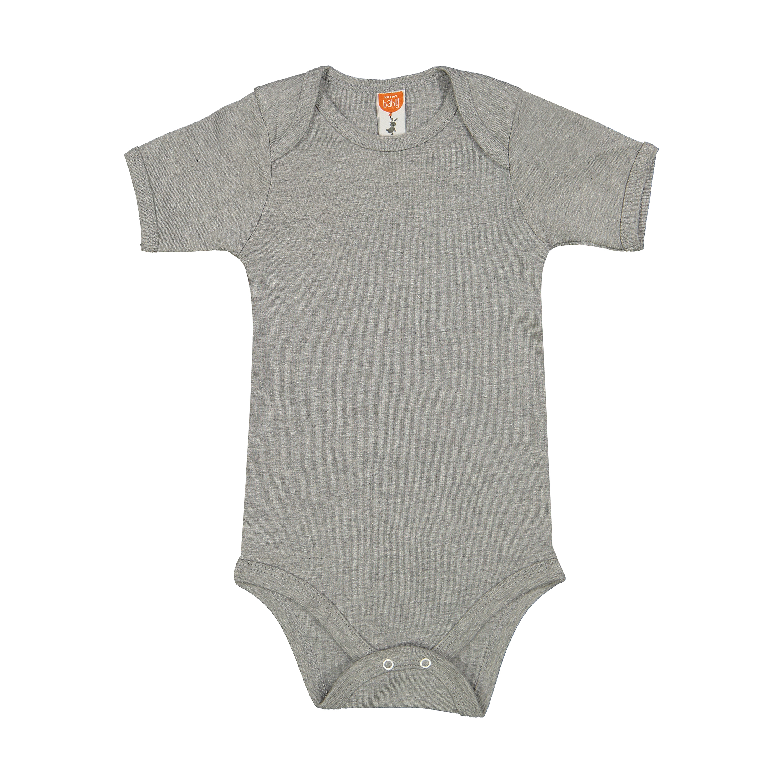 بادی آستین کوتاه نوزادی کوتون مدل 0YMB10013GKGRM912