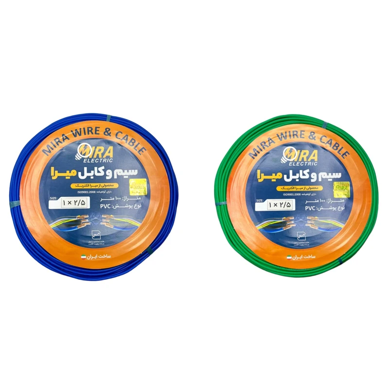 سیم برق افشان 1 در 2.5 میرا  کد G-B بسته دو عددی