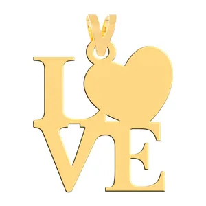 آویز گردنبند طلا 18 عیار زنانه فرشته مدل WNL-000390 LOVE