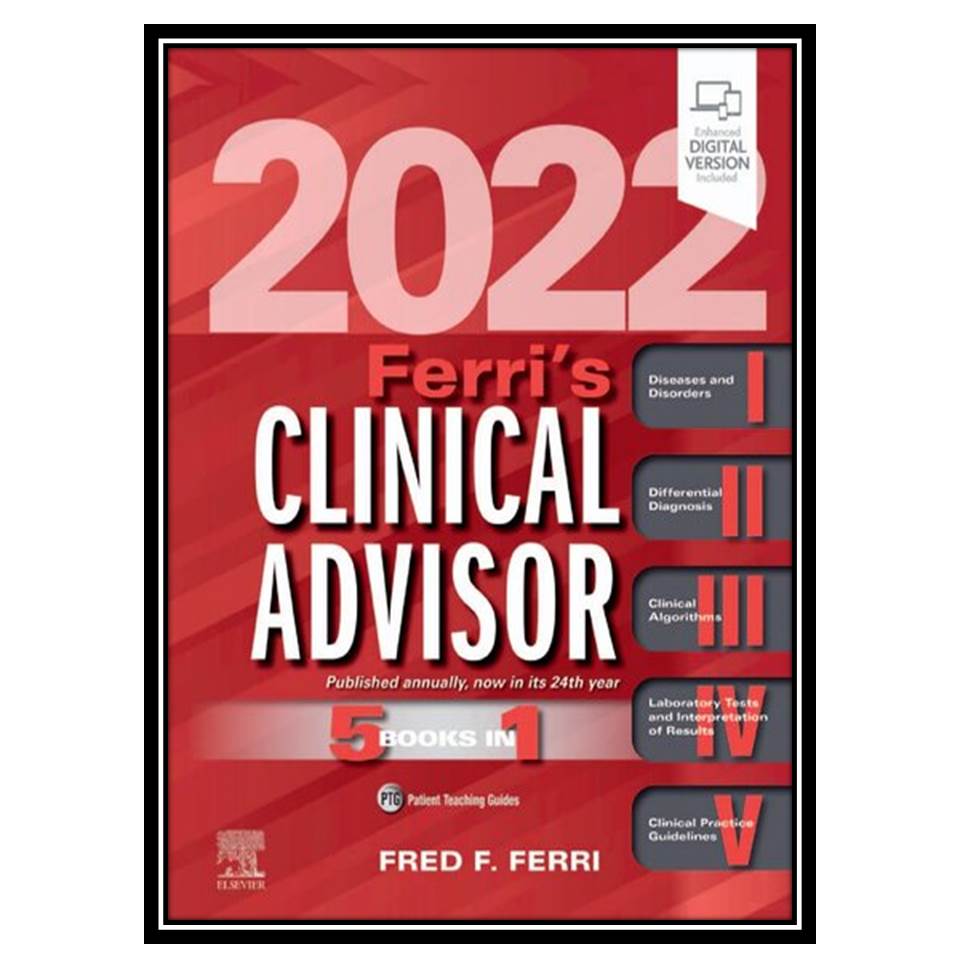 کتاب Ferrs Clinical Advisor 2022 اثر Fred F. Ferri انتشارات مؤلفین طلایی