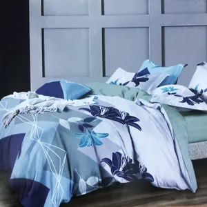 سرویس ملحفه آکسفورد مدل کشدار دونفره 4 تکه