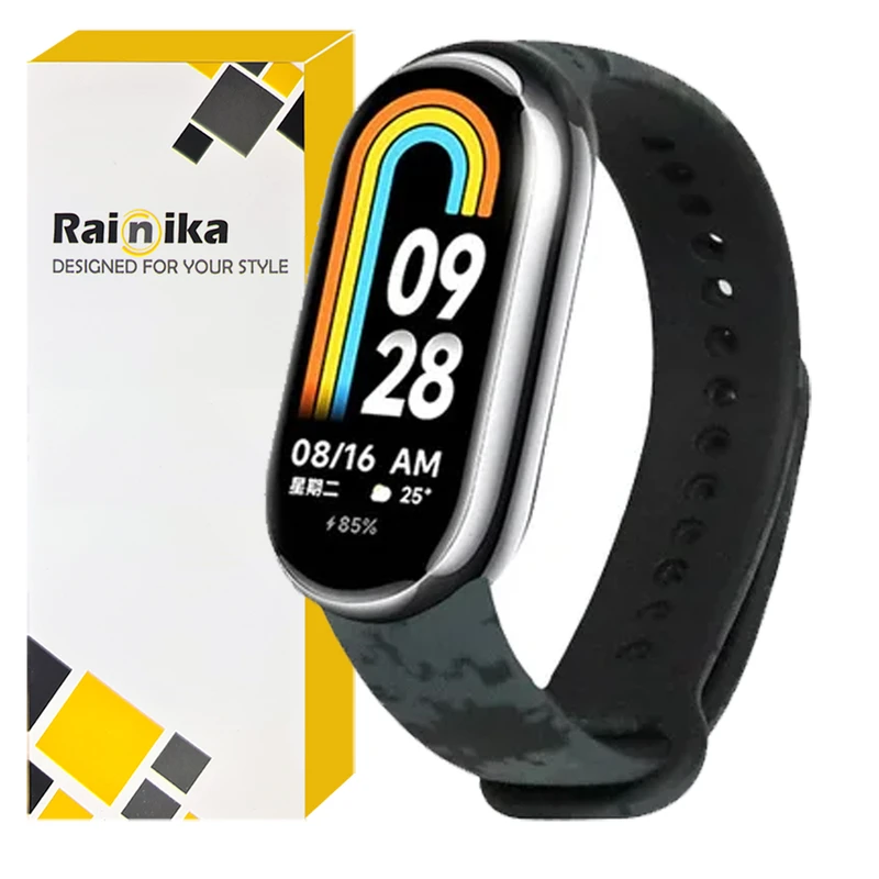  بند رینیکا مدل Mosaic Mi 8-9-10 مناسب برای مچ بند هوشمند شیائومی Mi Band 8 / 9 / 10