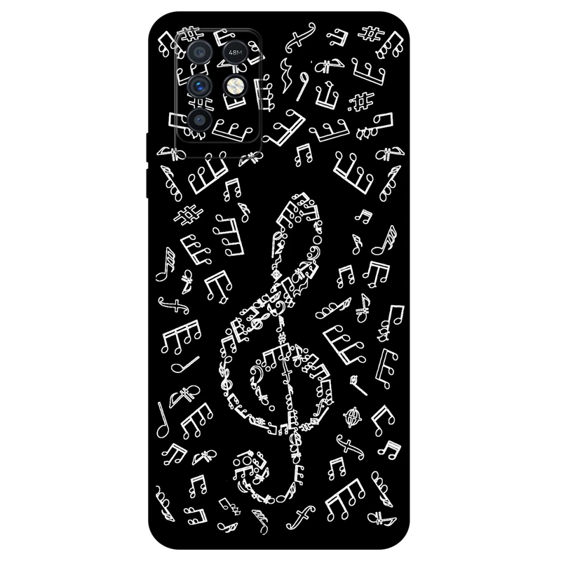 کاور مگافون طرح نوت موسیقی مدل 1370 مناسب برای گوشی موبایل اینفینیکس Note 10