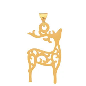 آویز گردنبند طلا 18 عیار زنانه باراد زر مدل زرافه BZ12