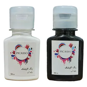 رنگ اکریلیک پیکاسو کد 3 حجم 60 میلی لیتر بسته 2 عددی
