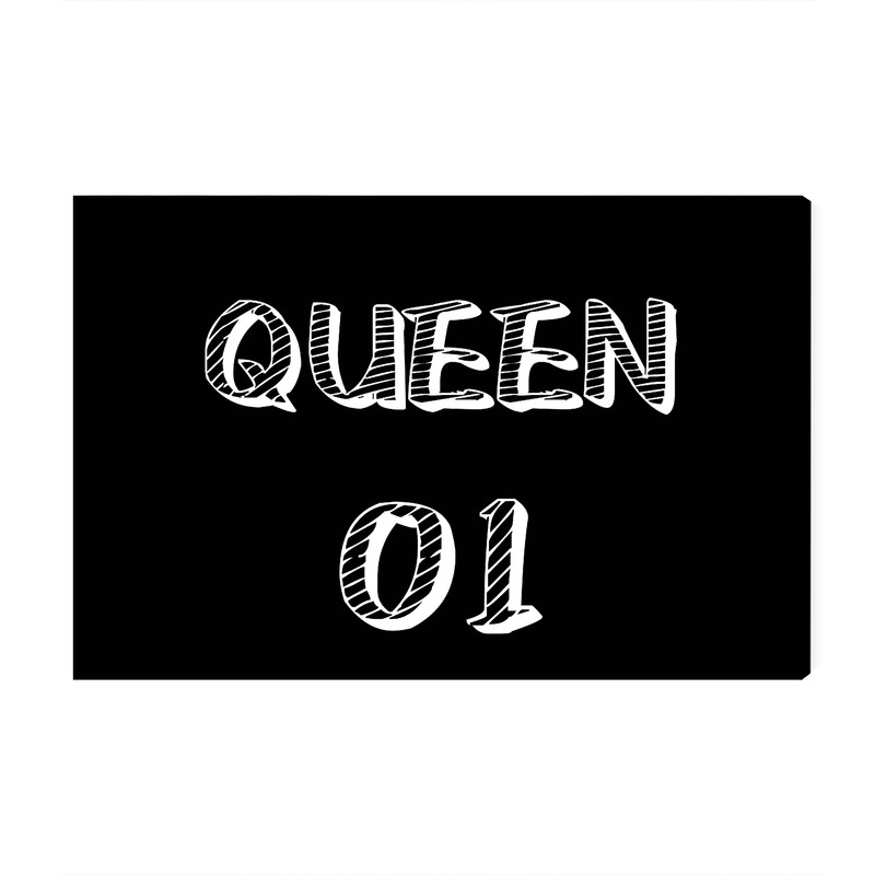 تابلو شاسی عرش مدل نوشته Queen کد As1654