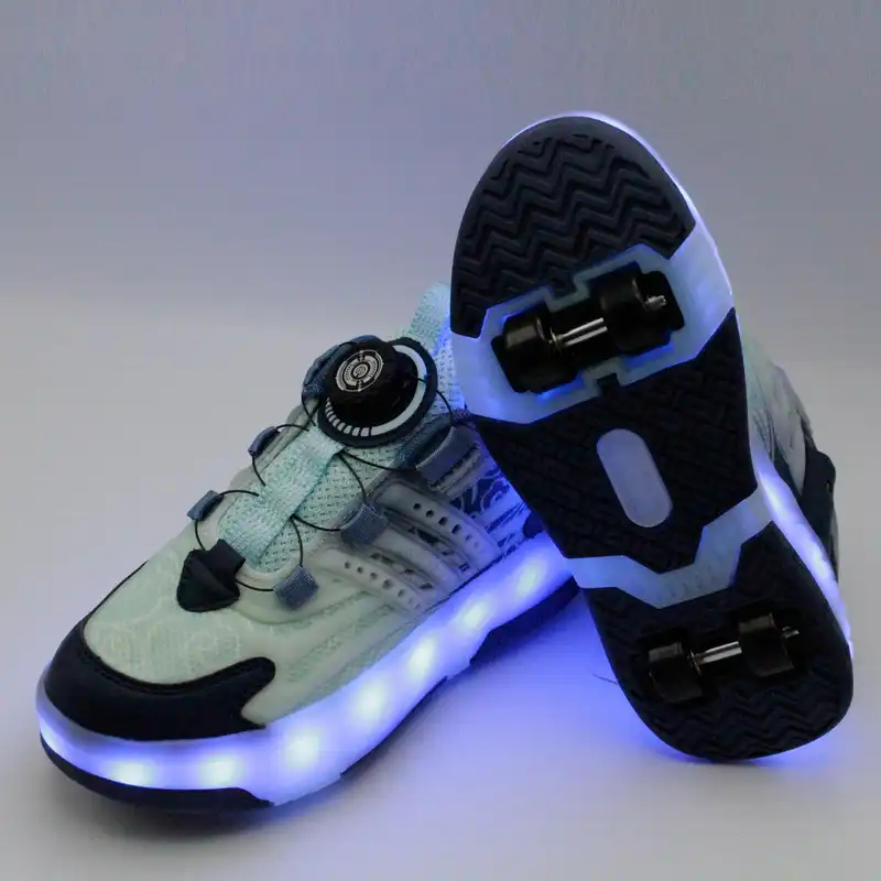 کفش اسکیتی بچگانه بی کی جی کیدز مدل چراغ دار کد 4225