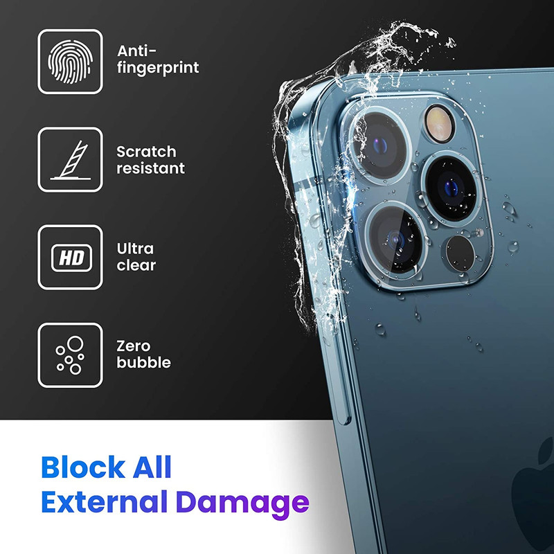 محافظ لنز دوربین بوف مدل Clear-G مناسب برای گوشی موبایل اپل Iphone 13 Pro Max / 13 Pro
