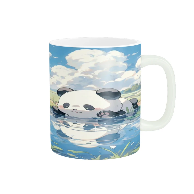 ماگ پادآفرین مدل فانتری طرح پاندا خسته و کیوت کد p9618