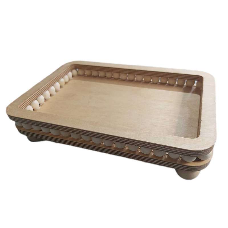 سینی مدل مستطیل مهره دار33CM