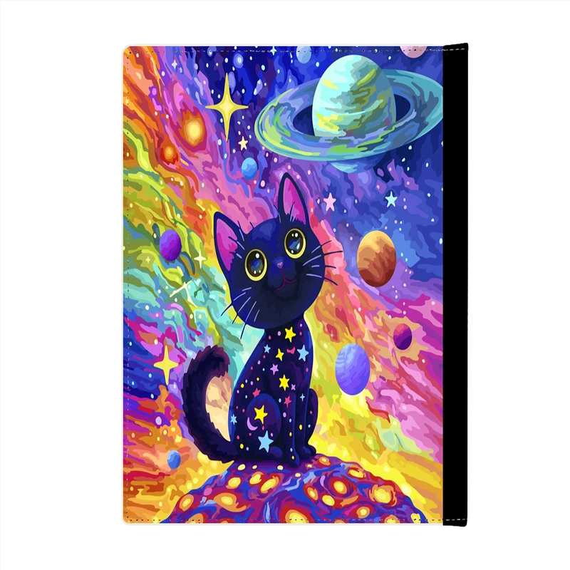 کلاسور پاد آفرین مدل فانتزی طرح کارتونی شب های پر ستاره ونگوگ گربه کد p795