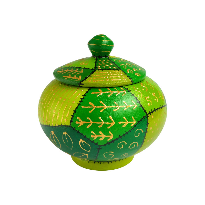قندان سفالی طرح چهل تکه کد S3040