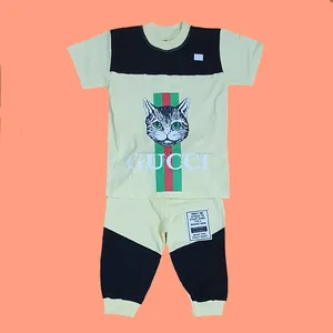 ست تیشرت و شلوارک بچگانه کد SA104