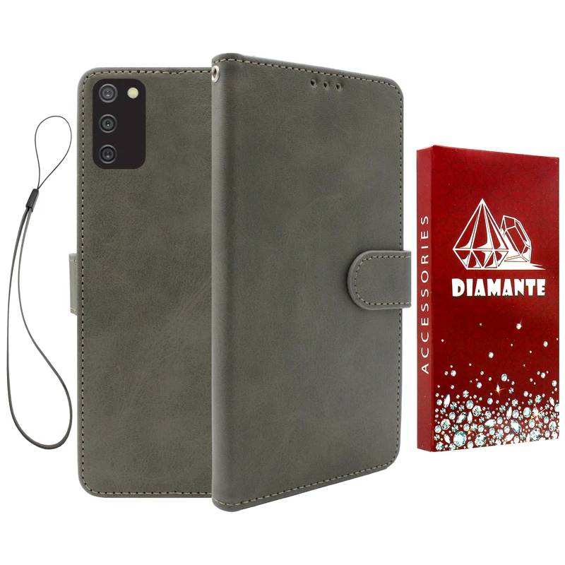 کیف کلاسوری دیامانته مدل Chanta Rd مناسب برای گوشی موبایل سامسونگ Galaxy A02s به همراه بندآویز
