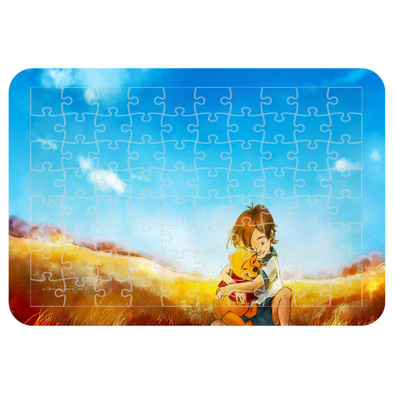 پازل 54  تکه اطلس آبی طرح کارتون پو مدل P1552