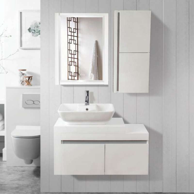 ست کابینت و روشویی مدل آسپیناس به همراه آینه و باکس