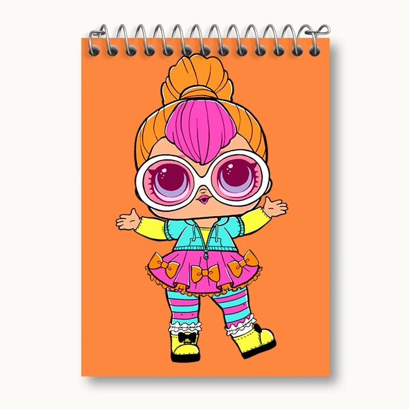دفتر یادداشت 50 برگ خندالو مدل عروسک ال او ال LOL کد 27875