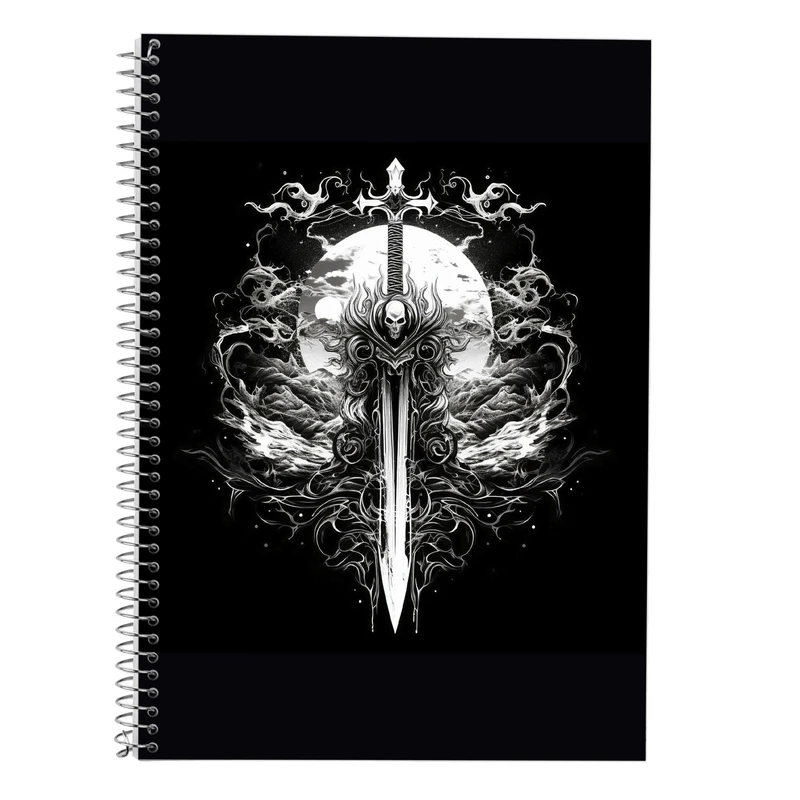 دفتر زبان 50 برگ مدوپد مدل سه خط طرح Fullmetal Alchemist کد DF2331