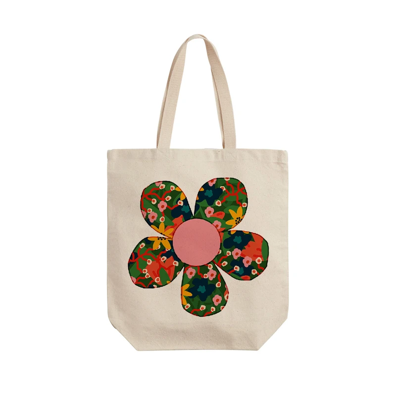 ساک خرید ترمه طراحان ایده مدل گل کد cfp1436 - L