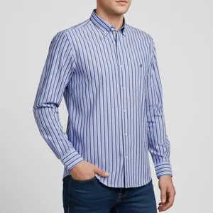 پیراهن آستین بلند یقه برگردان مردانه برندس مدل 60409C08