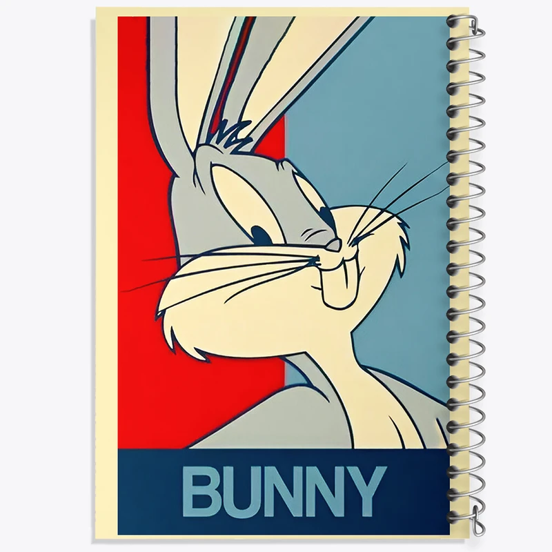 دفتر مشق 100 برگ خندالو طرح باگز بانی (Bunny) کد F6468