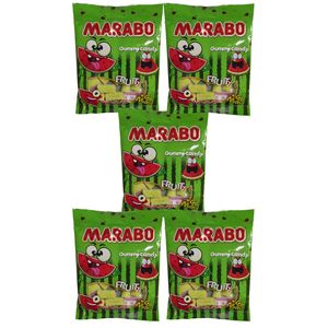 نقد و بررسی پاستیل لقمه ای شکری با طعم هندوانه مارابو -50 گرم بسته 5 عددی توسط خریداران