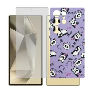 Glass Together model matte screen protector for Samsung Galaxy S24 Ultra mobile phone with back cover sticker