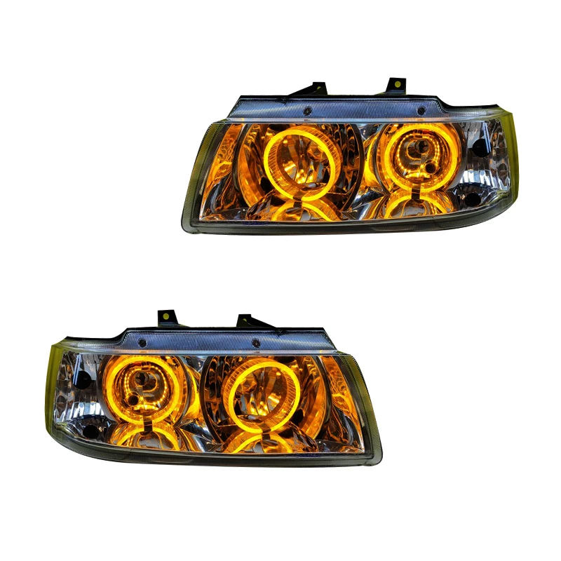 چراغ جلو خودرو گروه پژوهش صنعت مدرن مدل 3D-Ring-Y مناسب برای سمند بسته دو عددی