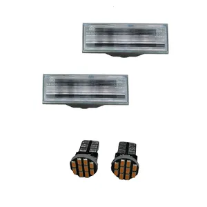 چراغ پلاک خودرو قطعه سازان کبیر مدل EK-PRIDE132ORG-30980 مناسب برای پراید 132 به همراه لامپ مجموعه 4 عددی