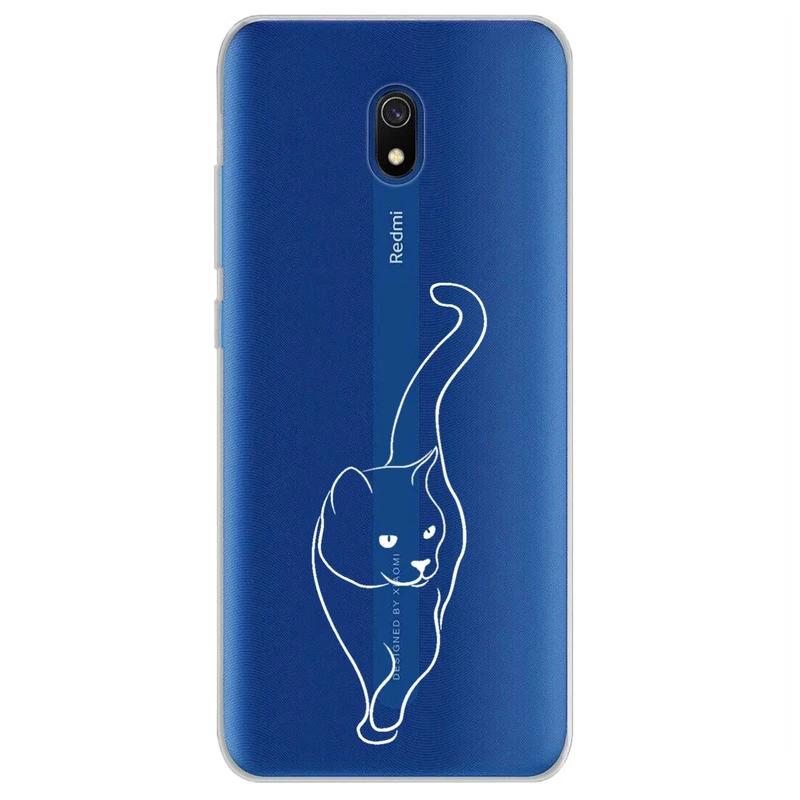 کاور مگافون طرح گربه مدل C60-W مناسب برای گوشی موبایل شیائومی Redmi 8A