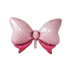 بادکنک فویلی مدل پاپیون کد pinkbowtieB1
